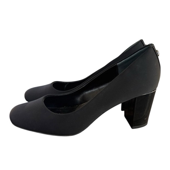 Donald Pliner Black Heels Women's Size 6 Black Heel Minimalist Office Career - Picture 3 of 8